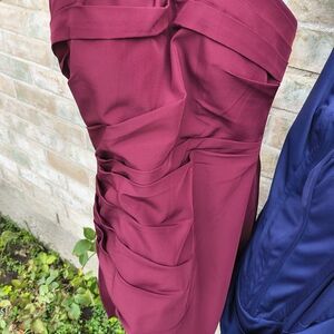 Elegant Burgundy Mini Dress